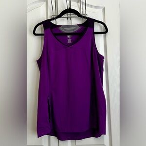 REI WOMENS TANK, TWO TONED PURPLE, size large